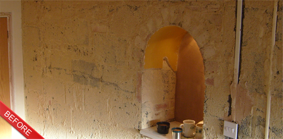 Before plastering project
