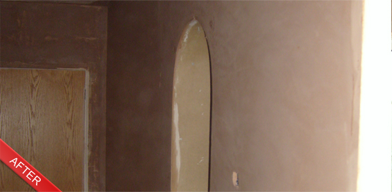 After plastering project - smooth finish